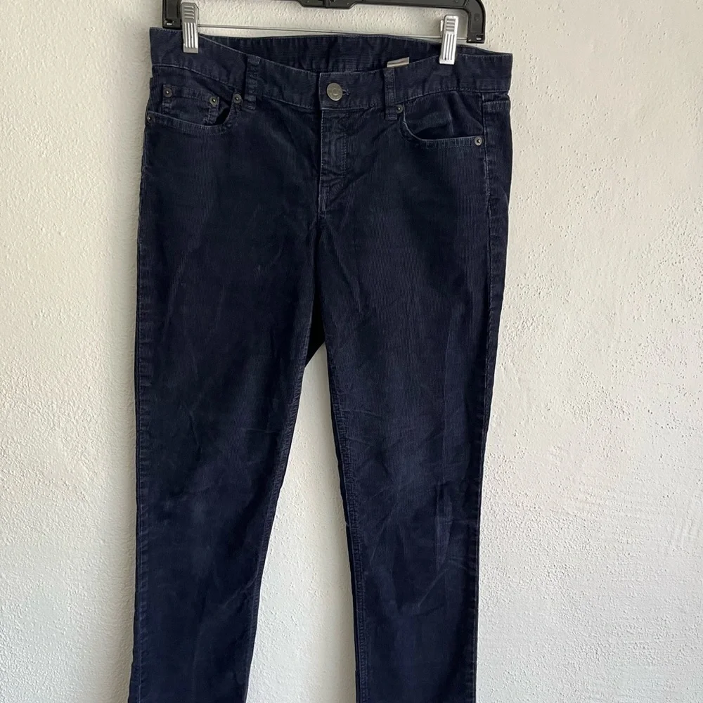 J. Crew Woman Navy City Fit Cotton Pant, Size 28R